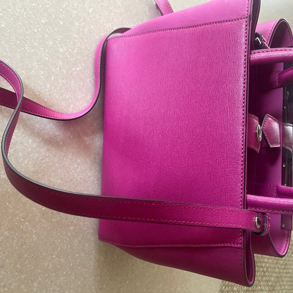 FENDI Vitello Elite Petite 2Jours Pink Handbag - Picture 6 of 8